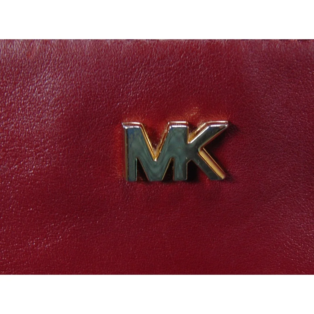 Michael Kors Bedford Legacy‎ Crossbody Red Smooth Leather Front Pocket